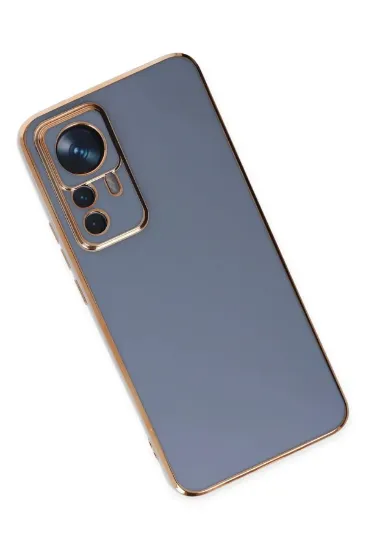 Newface Xiaomi Mi 12T Pro Kılıf Volet Silikon - Mavi resmi