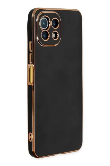 Newface Xiaomi Mİ 11 Lite Kılıf Volet Silikon - Siyah resmi