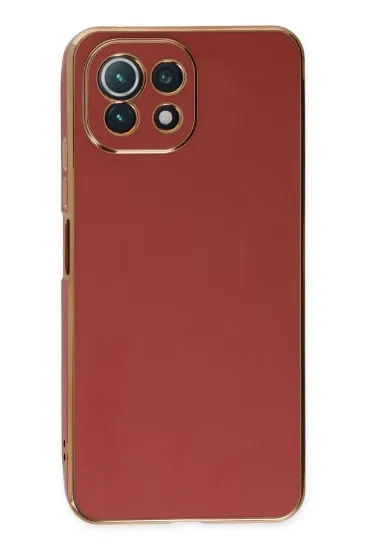 Newface Xiaomi Mİ 11 Lite Kılıf Volet Silikon - Kırmızı resmi