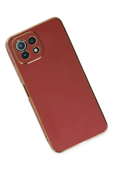 Newface Xiaomi Mİ 11 Lite Kılıf Volet Silikon - Kırmızı resmi