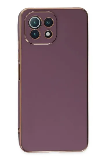 Newface Xiaomi Mİ 11 Lite Kılıf Volet Silikon - Mor resmi