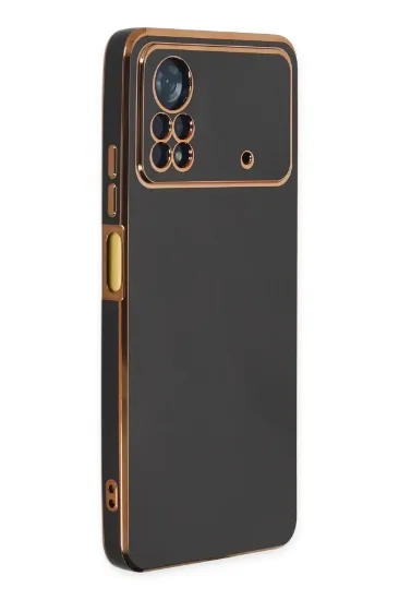 Newface Xiaomi Poco X4 Pro 5G Kılıf Volet Silikon - Siyah resmi