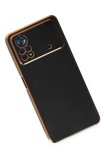 Newface Xiaomi Poco X4 Pro 5G Kılıf Volet Silikon - Siyah resmi