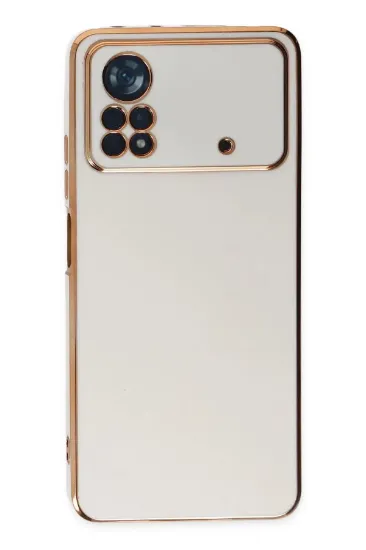 Newface Xiaomi Poco X4 Pro 5G Kılıf Volet Silikon - Beyaz resmi