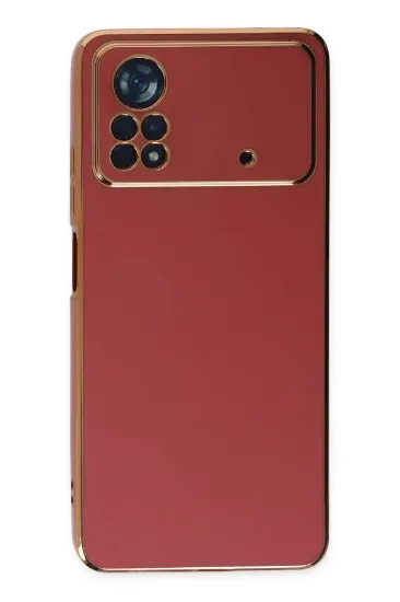 Newface Xiaomi Poco X4 Pro 5G Kılıf Volet Silikon - Kırmızı resmi