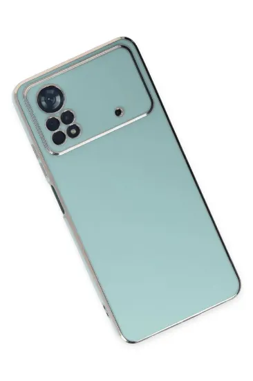 Newface Xiaomi Poco X4 Pro 5G Kılıf Volet Silikon - Açık Yeşil resmi