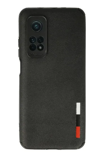 Newface Xiaomi Mi 10T Kılıf Loop Deri Silikon - Siyah resmi