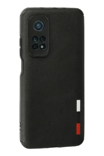 Newface Xiaomi Mi 10T Kılıf Loop Deri Silikon - Siyah resmi