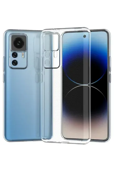Newface Xiaomi Mi 12T Pro Kılıf Lüx Şeffaf Silikon resmi