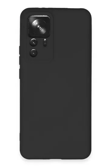 Newface Xiaomi Mi 12T Pro Kılıf Nano içi Kadife Silikon - Siyah resmi