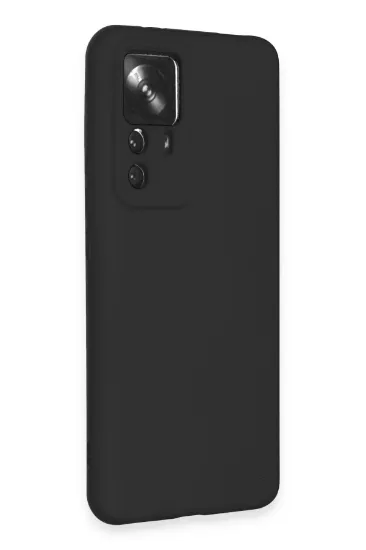 Newface Xiaomi Mi 12T Pro Kılıf Nano içi Kadife Silikon - Siyah resmi