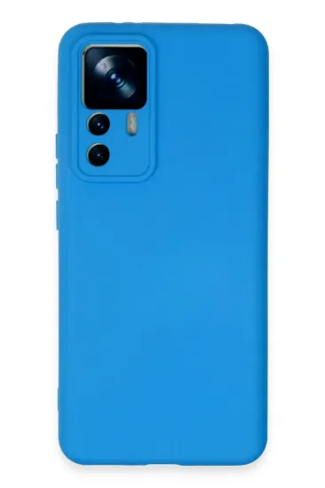Newface Xiaomi Mi 12T Pro Kılıf Nano içi Kadife Silikon - Mavi resmi
