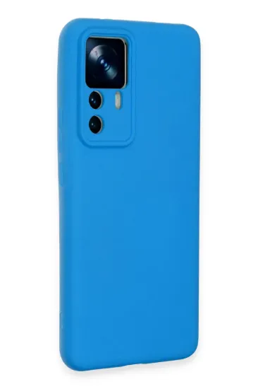 Newface Xiaomi Mi 12T Pro Kılıf Nano içi Kadife Silikon - Mavi resmi