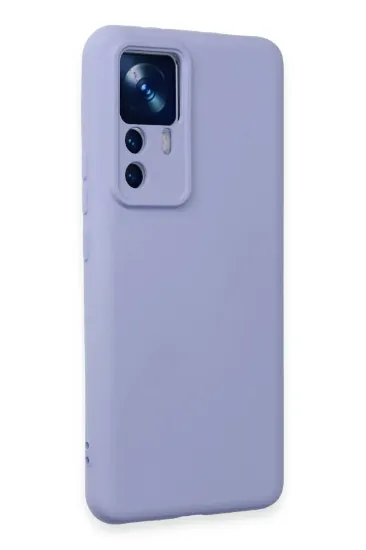 Newface Xiaomi Mi 12T Pro Kılıf Nano içi Kadife Silikon - Lila resmi