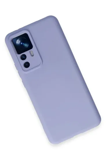 Newface Xiaomi Mi 12T Pro Kılıf Nano içi Kadife Silikon - Lila resmi