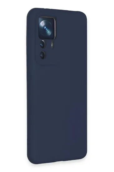 Newface Xiaomi Mi 12T Pro Kılıf Nano içi Kadife Silikon - Lacivert resmi