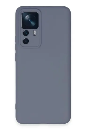 Newface Xiaomi Mi 12T Pro Kılıf Nano içi Kadife Silikon - Gri resmi