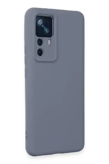 Newface Xiaomi Mi 12T Pro Kılıf Nano içi Kadife Silikon - Gri resmi
