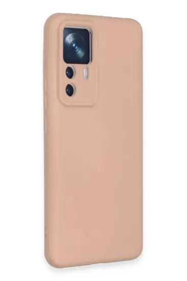 Newface Xiaomi Mi 12T Pro Kılıf Nano içi Kadife Silikon - Pudra resmi