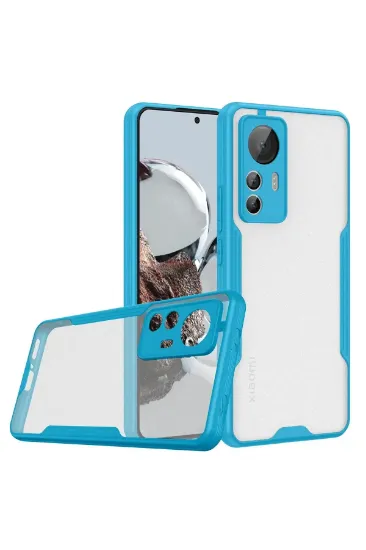 Newface Xiaomi Mi 12T Kılıf Platin Silikon - Mavi resmi