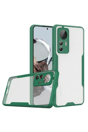 Newface Xiaomi Mi 12T Kılıf Platin Silikon - Yeşil resmi