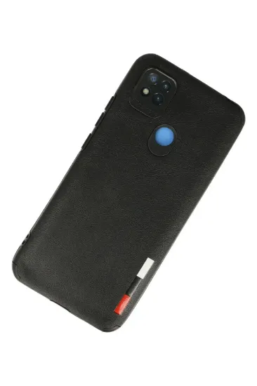 Newface Xiaomi Redmi 9C Kılıf Loop Deri Silikon - Siyah resmi