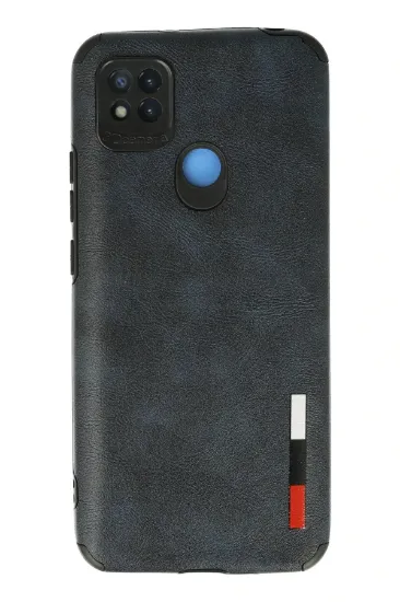 Newface Xiaomi Redmi 9C Kılıf Loop Deri Silikon - Lacivert resmi