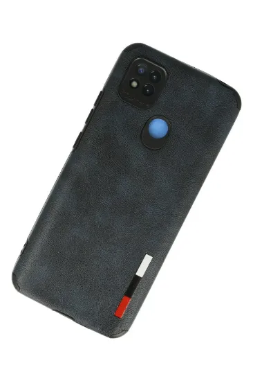 Newface Xiaomi Redmi 9C Kılıf Loop Deri Silikon - Lacivert resmi