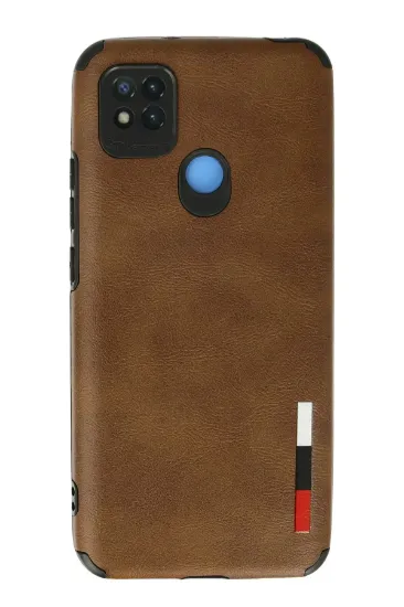 Newface Xiaomi Redmi 9C Kılıf Loop Deri Silikon - Kahverengi resmi