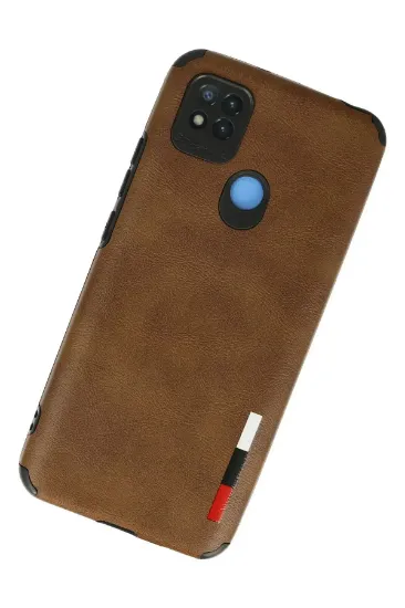 Newface Xiaomi Redmi 9C Kılıf Loop Deri Silikon - Kahverengi resmi