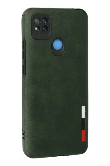 Newface Xiaomi Redmi 9C Kılıf Loop Deri Silikon - Yeşil resmi