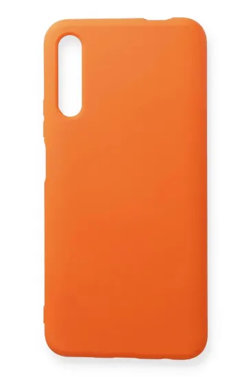 Newface Huawei P Smart Pro / Y9S Kılıf Nano içi Kadife Silikon - Turuncu resmi