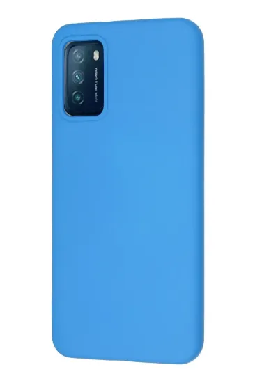 Newface Xiaomi Pocophone M3 Kılıf Nano içi Kadife Silikon - Mavi resmi