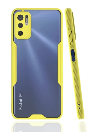 Newface Xiaomi Redmi Note 11 SE Kılıf Platin Silikon - Sarı resmi