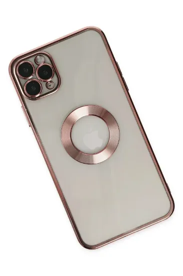 Newface iPhone 11 Pro Kılıf Slot Silikon - Rose Gold resmi