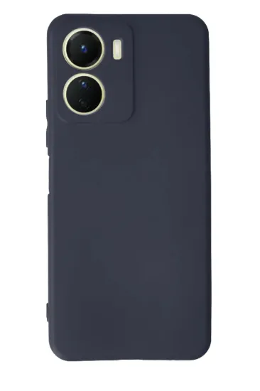 Newface Vivo Y16 Kılıf First Silikon - Lacivert resmi