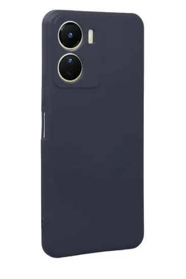 Newface Vivo Y16 Kılıf First Silikon - Lacivert resmi