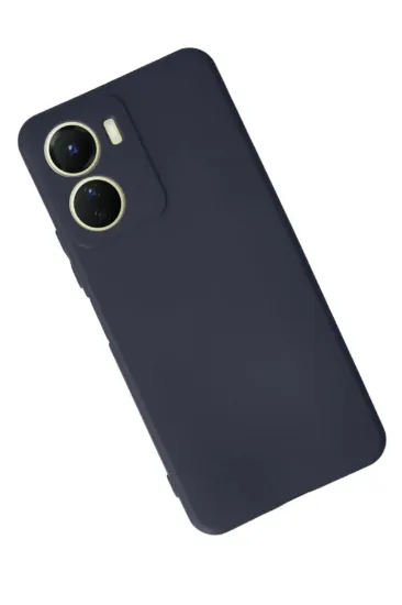 Newface Vivo Y16 Kılıf First Silikon - Lacivert resmi