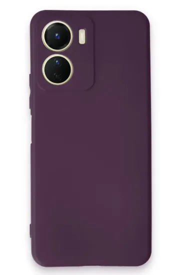 Newface Vivo Y16 Kılıf First Silikon - Mor resmi