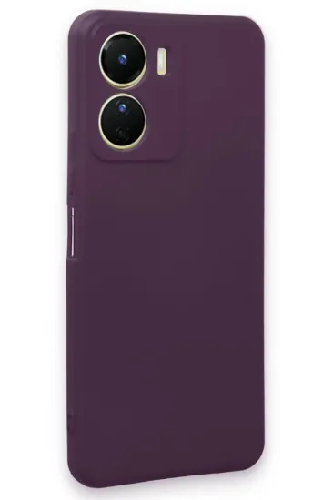 Newface Vivo Y16 Kılıf First Silikon - Mor resmi