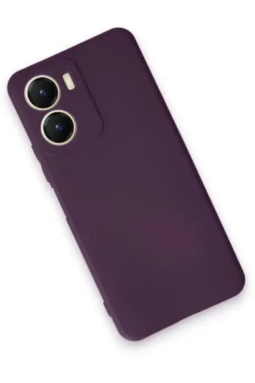 Newface Vivo Y16 Kılıf First Silikon - Mor resmi