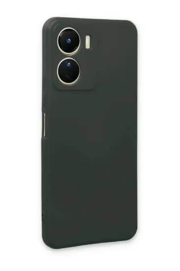 Newface Vivo Y16 Kılıf First Silikon - Koyu Yeşil resmi