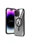 Newface iPhone 14 Pro Kılıf Mudo Magneticsafe Standlı Kapak - Siyah resmi