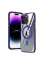 Newface iPhone 14 Pro Kılıf Mudo Magneticsafe Standlı Kapak - Lacivert resmi