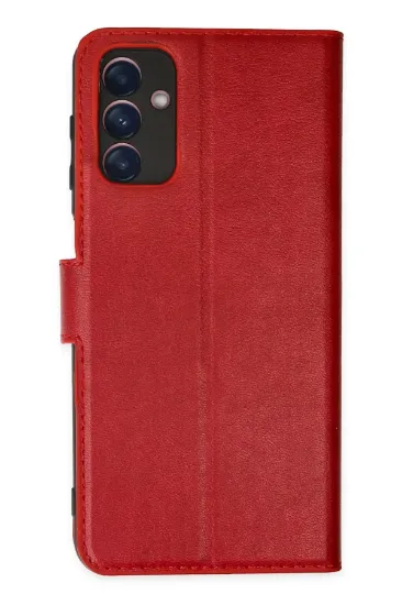 Newface Samsung Galaxy A04S Kılıf Trend S Plus Kapaklı Kılıf - Kırmızı resmi
