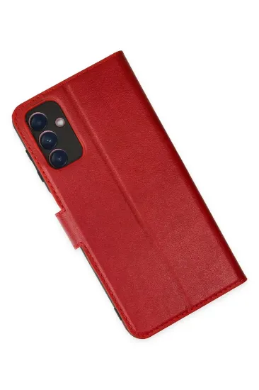 Newface Samsung Galaxy A04S Kılıf Trend S Plus Kapaklı Kılıf - Kırmızı resmi