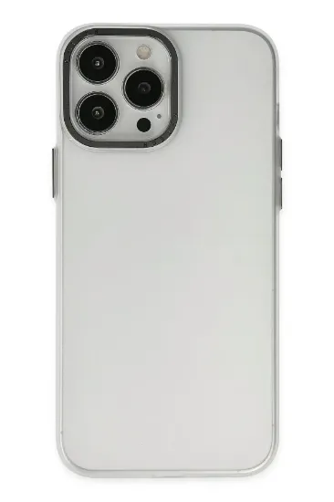 Newface iPhone 14 Pro Max Kılıf Modos Metal Kapak - Şeffaf resmi