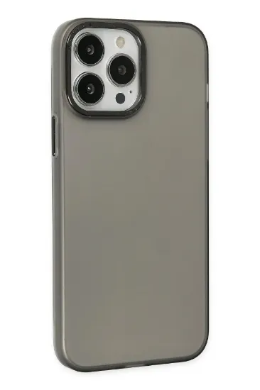Newface iPhone 13 Pro Max Kılıf Modos Metal Kapak - Siyah resmi