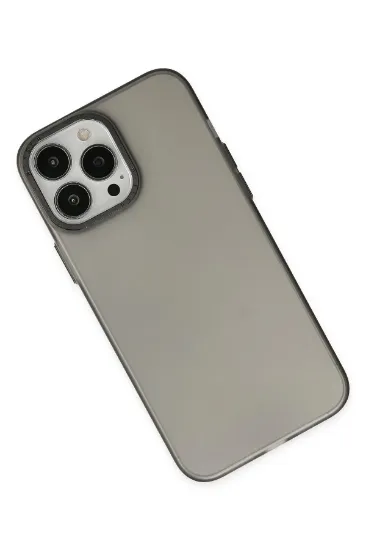 Newface iPhone 13 Pro Max Kılıf Modos Metal Kapak - Siyah resmi