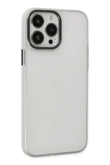 Newface iPhone 13 Pro Max Kılıf Modos Metal Kapak - Şeffaf resmi